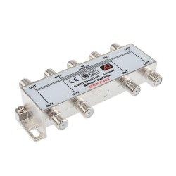 Делитель ТВх8 + 9шт F 5-1000 МГц (Silver) box (уп.5шт) Rexant 05-6105
