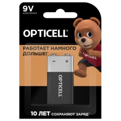 Элемент питания алкалиновый "крона" 6LR61 9В (блист. 1шт) Basic Opticell 5051003/6051003