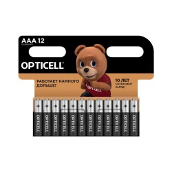 Элемент питания алкалиновый AAA/LR03 (блист.12шт) Basic Opticell 5051011/6051011