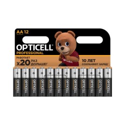 Элемент питания алкалиновый AA/LR6 (блист. 12шт) Professional Opticell 5052005/6052005