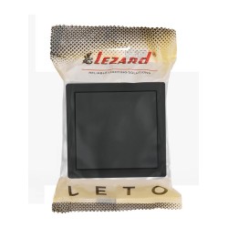 Выключатель 1-кл. ОП LETO черн. бархат LEZARD 752-4200-100