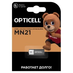 Элемент питания алкалиновый A23/MN21/8LR932 12В (блист.1шт) Specialty Opticell 5070001/6070001