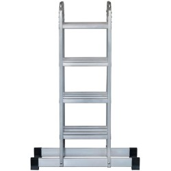 Лестница-трансформер четырехсекционная 4х4 13.2кг алюм. FIT 65450