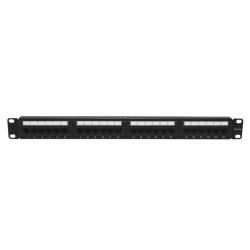 Патч-панель 19дюйм 1U кат.5E неэкранир. 24 порта RJ-45 Dual IDC TOKOV ELECTRIC TKE-PP-5E-1U-24P-UTP