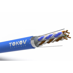 Кабель витая пара F/UTP 4х2х23AWG(0.57мм) кат.6 PVC indoor Fluked tested 305м (м) PRO TOKOV ELECTRIC TKP-C08-F/UTP-42-6-305