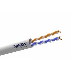 Кабель витая пара U/UTP 2х2х24AWG кат.5E PVC indoor 305м (м) TOKOV ELECTRIC TKE-C06-U22-5E-305-PVC