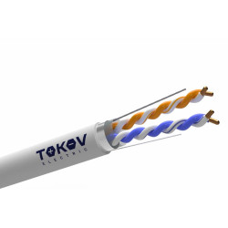 Кабель витая пара F/UTP 2х2х24AWG кат.5E PVC indoor 305м (м) TOKOV ELECTRIC TKE-C06-F22-5E-305-PVC