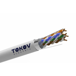 Кабель витая пара F/UTP 4х2х24AWG(0.48мм) кат.5E PVC indoor Fluke tested 305м (м) TOKOV ELECTRIC TKE-C06-F/UTP-42-5E-305