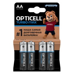 Элемент питания алкалиновый AA/LR6 (блист. 4шт) Turbo Max Opticell 6053003