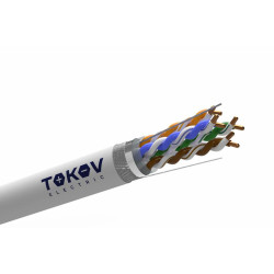 Кабель витая пара SF/UTP 4х2х24AWG(0.52мм) кат.5E PVC indoor Fluke tested 305м (м) PRO TOKOV ELECTRIC TKP-C06-SF/UTP-42-5E-305