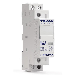 Контактор модульный 18мм 16А 230В АС 2НО PRIZMA TOKOV ELECTRIC TKE-PZ-MC-1-16-230-20