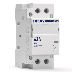 Контактор модульный 36мм 63А 230В АС 2НО PRIZMA TOKOV ELECTRIC TKE-PZ-MC-2-63-230-20