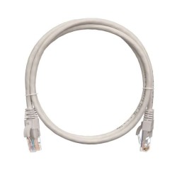 Патч-корд U/UTP 5е RJ45/8P8C 4 пары PVC с защитной защелкой мж 1м сер. NIKOMAX NMC-PC4UD55B-010-GY