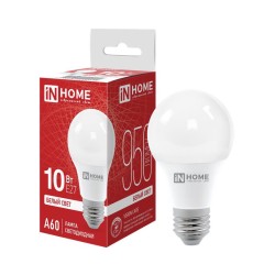 Лампа светодиодная LED-A60-VC 10Вт грушевидная 4000К нейтр. бел. E27 950лм 230В IN HOME 4690612020211