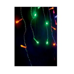 Гирлянда "Световая бахрома" 100LED 2х0.5м 8 режимов мигания IP20 мультиколор провод прозр. 1.5м Космос KOC_CUR100_RGB
