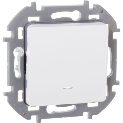 Выключатель 1-кл. Inspiria 10А IP20 250В 10AX с подсветкой/индикацией механизм бел. IEK 673610