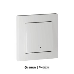 Выключатель 1-кл. AtlasDesign Smart 10А (сх. 1) L+N с подсветкой Zigbee механизм бел. SE ATN000113Z