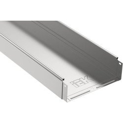 Лоток листовой неперфорир. 300х100 L3000 сталь 1мм IEK CLN10-100-300-3