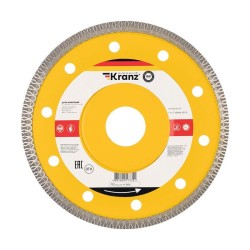 Диск отрезной алмазный ультратонкий 125х22.2мм Kranz KR-90-0141