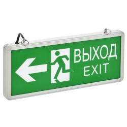 Светильник светодиодный ССА 1003 "ВЫХОД-EXIT" стрелка/фигура 3Вт аварийный двусторонний IEK LSSA0-1003-003-K03