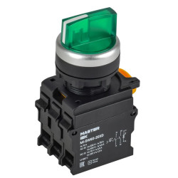 Переключатель 3 полож. 2НО с подсветкой зел. MASTER IEK MI-SW60-20XD-4-14-3-K06