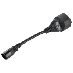 Адаптер PDU 3х1.5 10см с разъемами C14-Schuko ITK PC-C14D-10CM