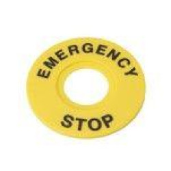 Маркировка для кнопки аварийного останова "Emergency Stop" D60 SE SBY9360