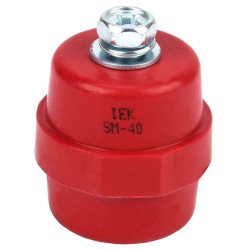 Изолятор SM40 (М8) силовой с болтом IEK YIS11-40-12-B